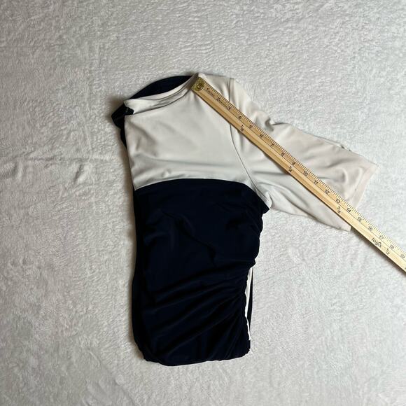 Lauren Ralph Lauren Womens Dress Sz XL 16 Ruched Minimalist Understated Heritage - Picture 8 of 9